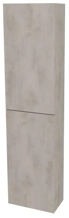 Mereo Aira, kúpeľňová skrinka 170 cm vysoká, ľavé otváranie, Multidecor, Chromix strieborný, MER-CN794LNACST