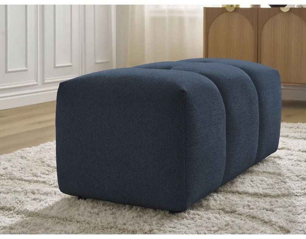 Modrá ženilková podnožka Roxelane – Bobochic Paris