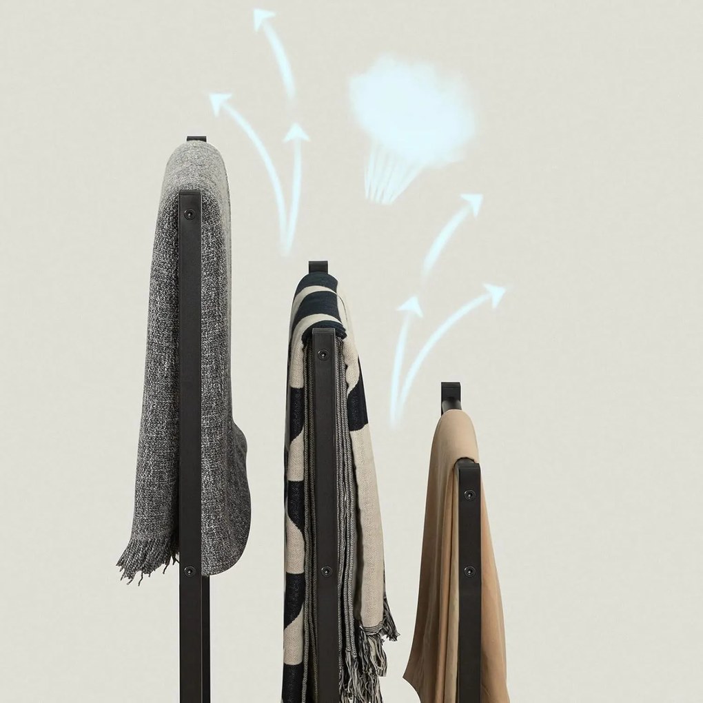 Stojan na ručníky Vasagle Leon hnedý/čierny