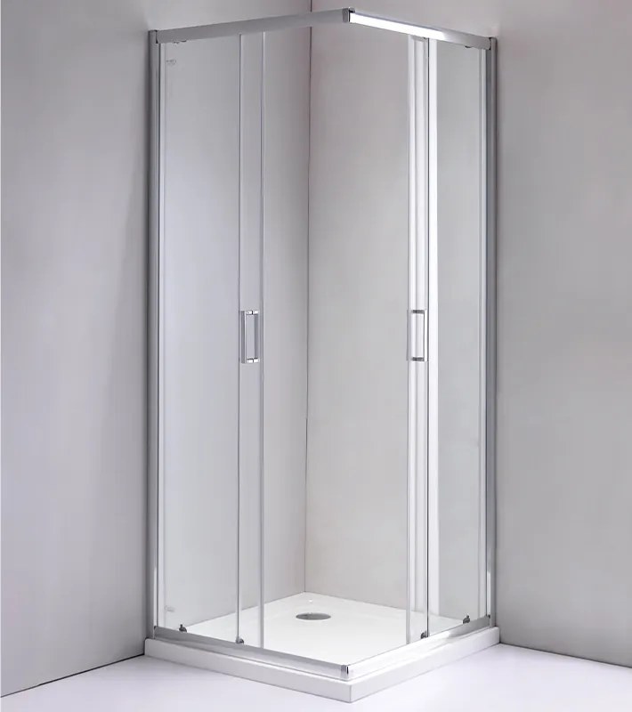 BPS-koupelny Štvorcový sprchový kút KZ93D 70x70 chróm/transparent - bez vaničky