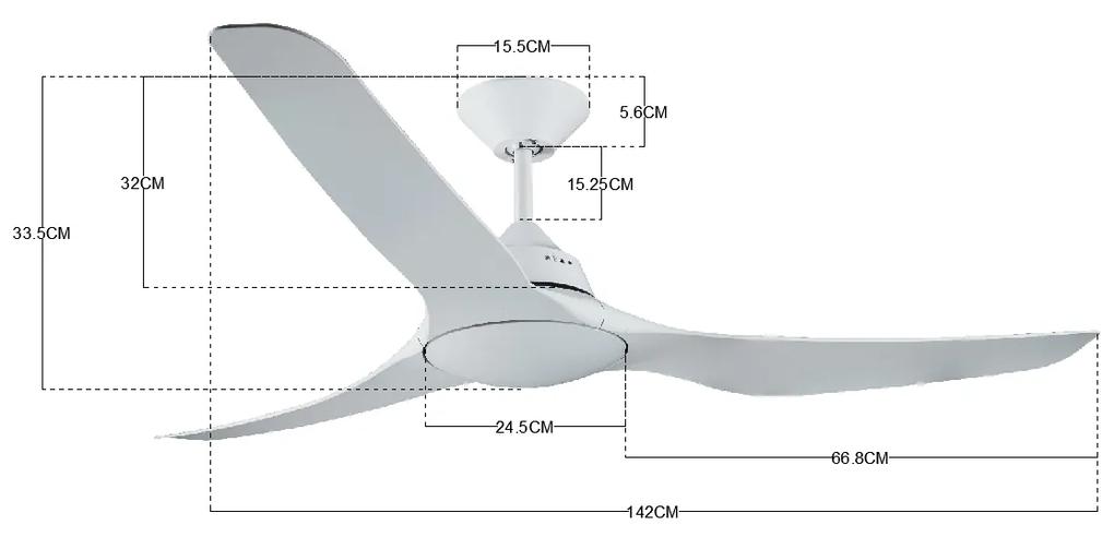 Stropný ventilátor Lucci Air Mariner 142 cm 213092