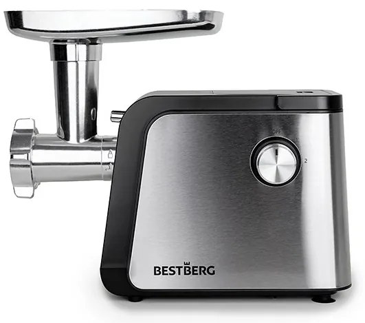 MEGAKOMBO Elektrický krájač BestBerg BBS-400 + 11dielna sada nerezových hrncov BestBerg BBSC-11 + Elektrický mlynček na mäso BestBerg BBM-2500