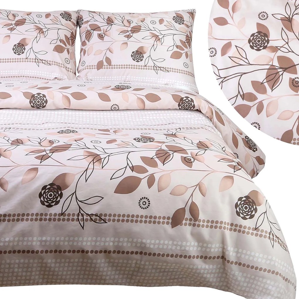 BAVLNENÉ OBLIEČKY COTTONLOVE 200X220 CM, 2KS 70X80 CM LISTY