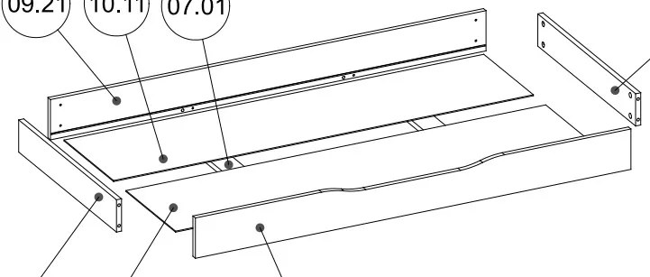 Lamino zásuvka 138x65x14 cm pod detskú posteľ 140x70 cm