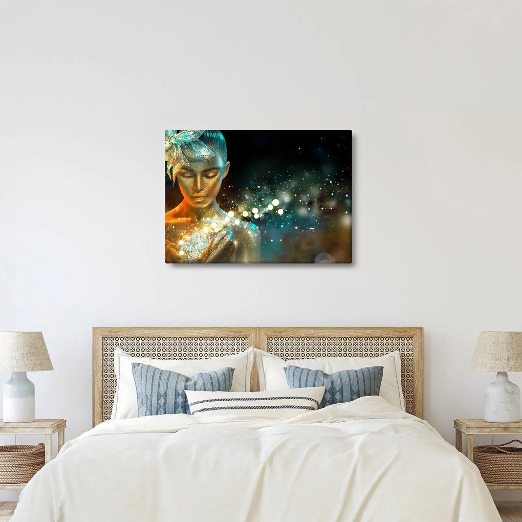 Obraz zlatej víly (70x50 cm)