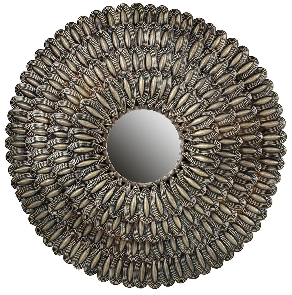 BEPUREHOME Kovové zrkadlo Husk 83 × 83 × 4 cm