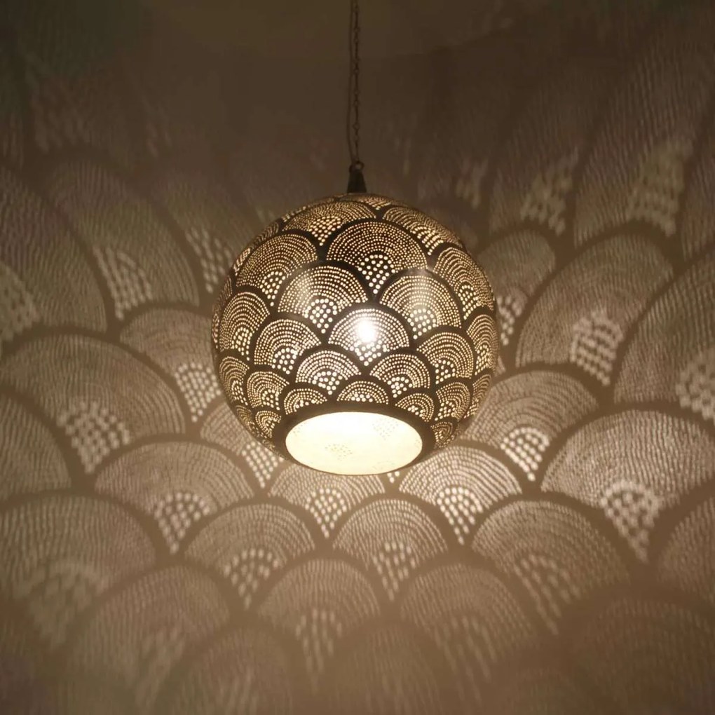 Luxusná strieborná lampa Yanara D40