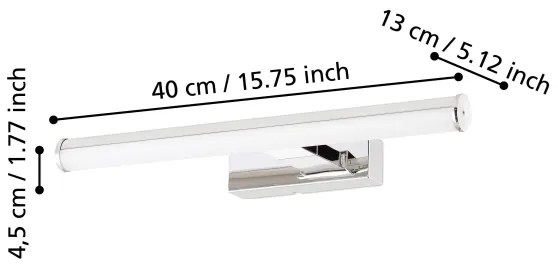 Eglo 97081 - LED Kúpeľňové osvetlenie zrkadla VADUMI 1xLED/7,4W/230V