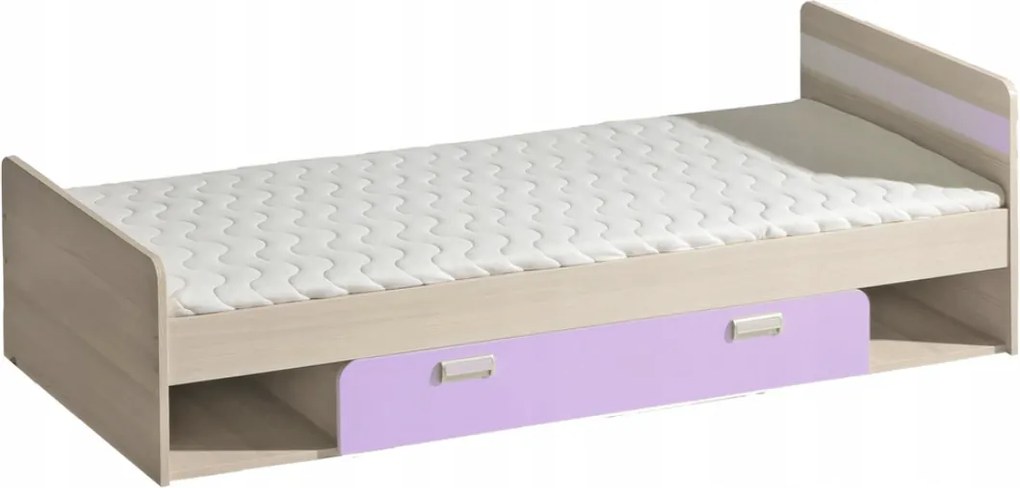 DL Detská posteľ  LUCAS L13 - fialová/zelená Farba: Fialová