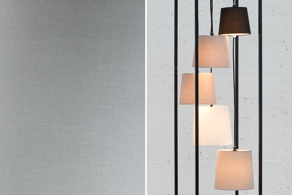 Stojacia lampa Levels 180cm čierna šedá