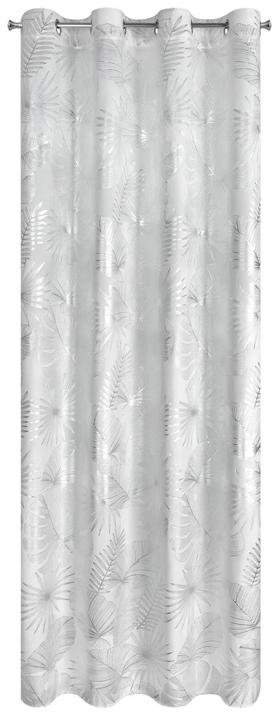 EUROFIRANY ZATEMŇOVACÍ ZÁVES NA KRÚŽKOCH ZARIA 140X250 CM LISTY