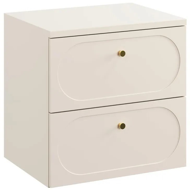 Závesná skrinka pod umývadlo Donna s doskou 60 cm piesková