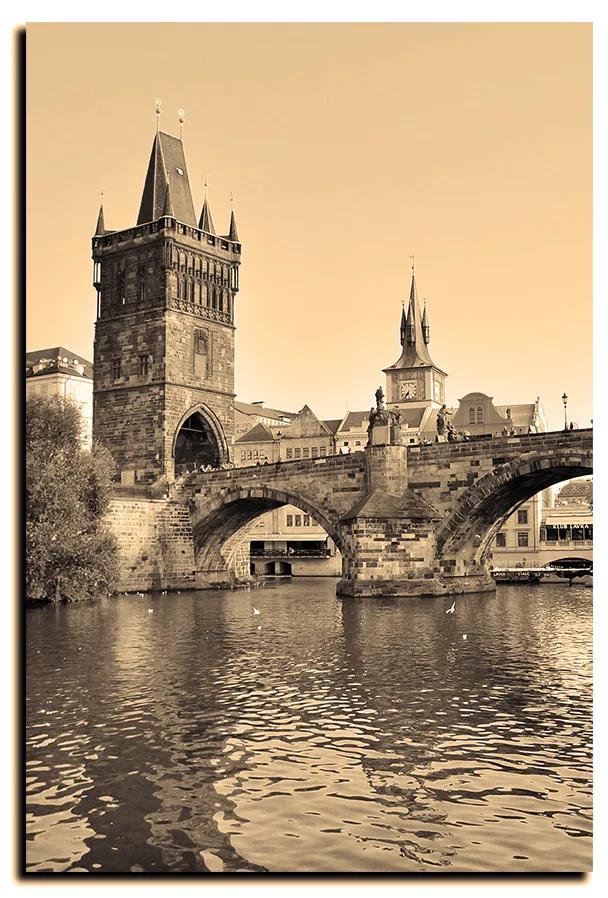 Obraz na plátne - Karlov most v Prahe - obdĺžnik 7259FA (60x40 cm)