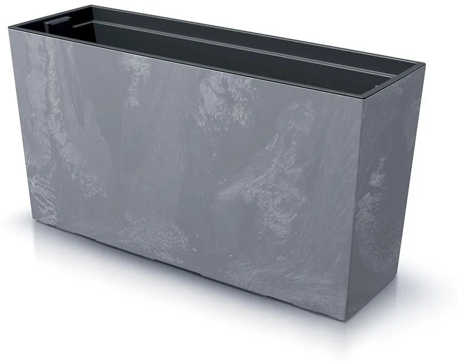 Truhlík s vkladom CORBI II 77 cm tmavosivý