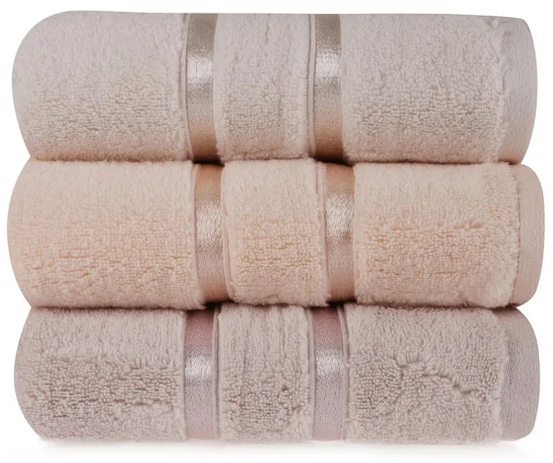 Súprava 3 ks uterákov Dolce žltá/fialová/lososová