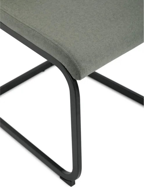 Jedálenská stolička zamatová, zelená DCL-X7018 GRN2