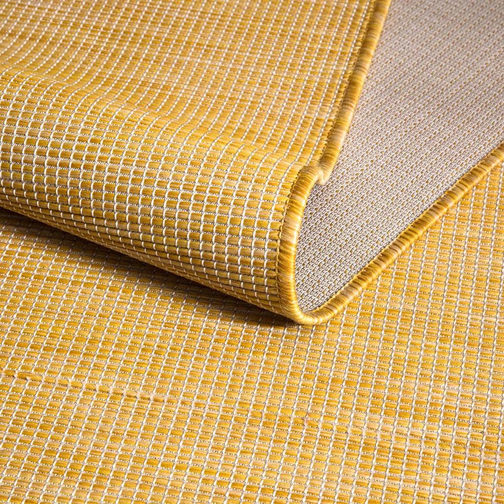 Dekorstudio Šnúrkový okrúhly koberec PALM 2778 - žltý Priemer koberca: 120cm