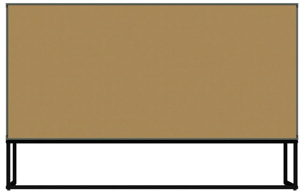 Komoda pili 118 x 76 cm sivozelená MUZZA