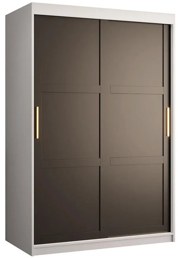 Skriňa Amiro 1 120 biely/čierny