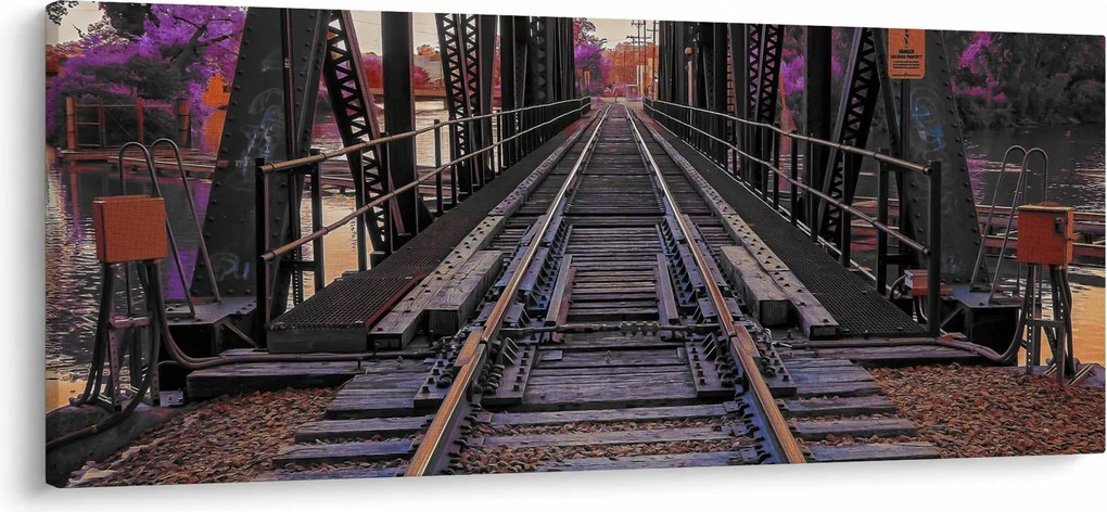 Obraz železničného mosta (120x50 cm)