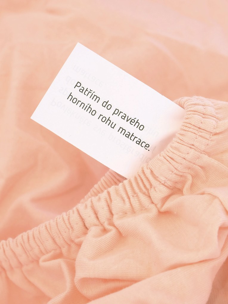 Jersey plachta Classic 160 x 200 cm – lososová