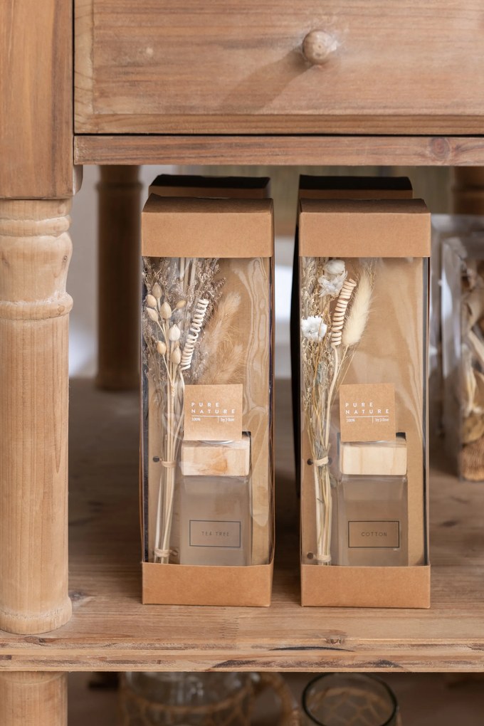 Interiérová vôňa v difuzéri a sušeným kvetom Tea Tree - 9*6*28cm