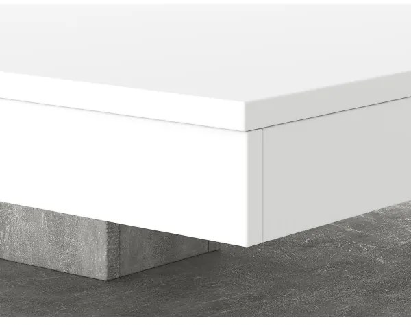 Konferenčný stôl TIMO biely/sivý betón