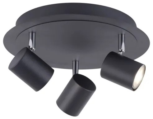 Leuchten Direkt 11943-13 - LED Bodové svietidlo TARIK 3xGU10/5W/230V antracit