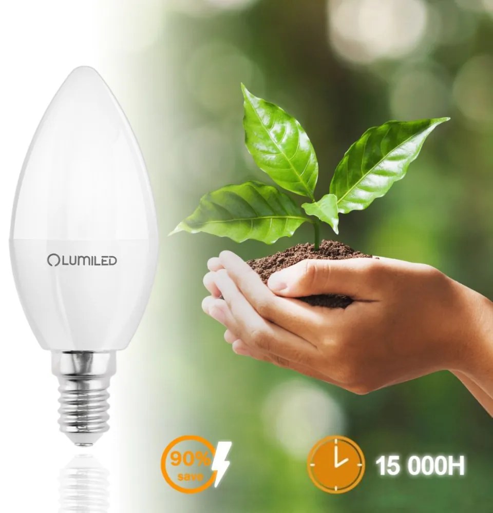 LED žiarovka B35 E14 2,5W = 25W 249lm 4000K Neutrálna 180° LUMILED