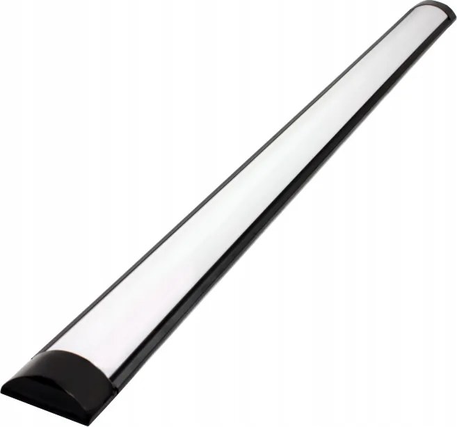 BERGE LED panel - 8W - 30cm - ČIERNA - studená biela