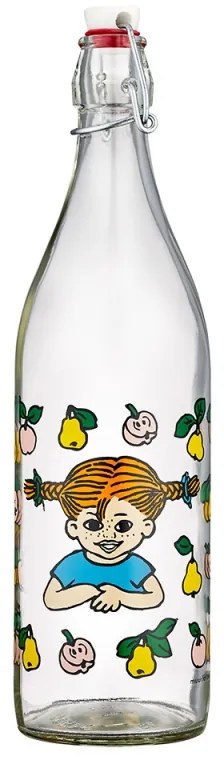 Sklenená fľaša Pippi Fruits 1l