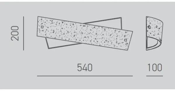 Gea Luce CAMILLA A M arg - Nástenné svietidlo CAMILLA 4xE14/28W/230V 54 cm stř.