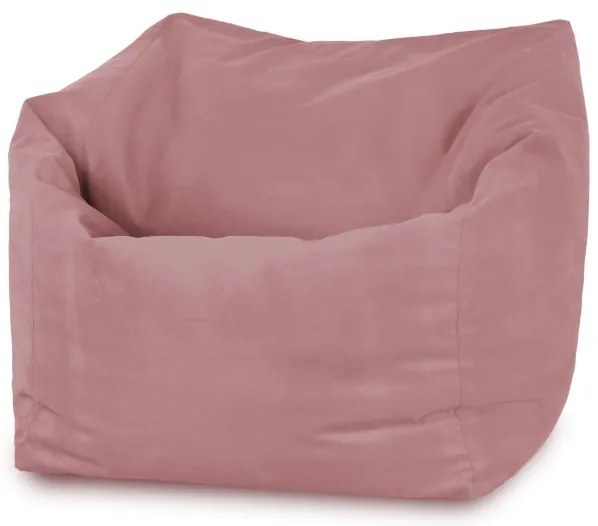 Sedací vak AMALFI plyš pudrovo rúžový
