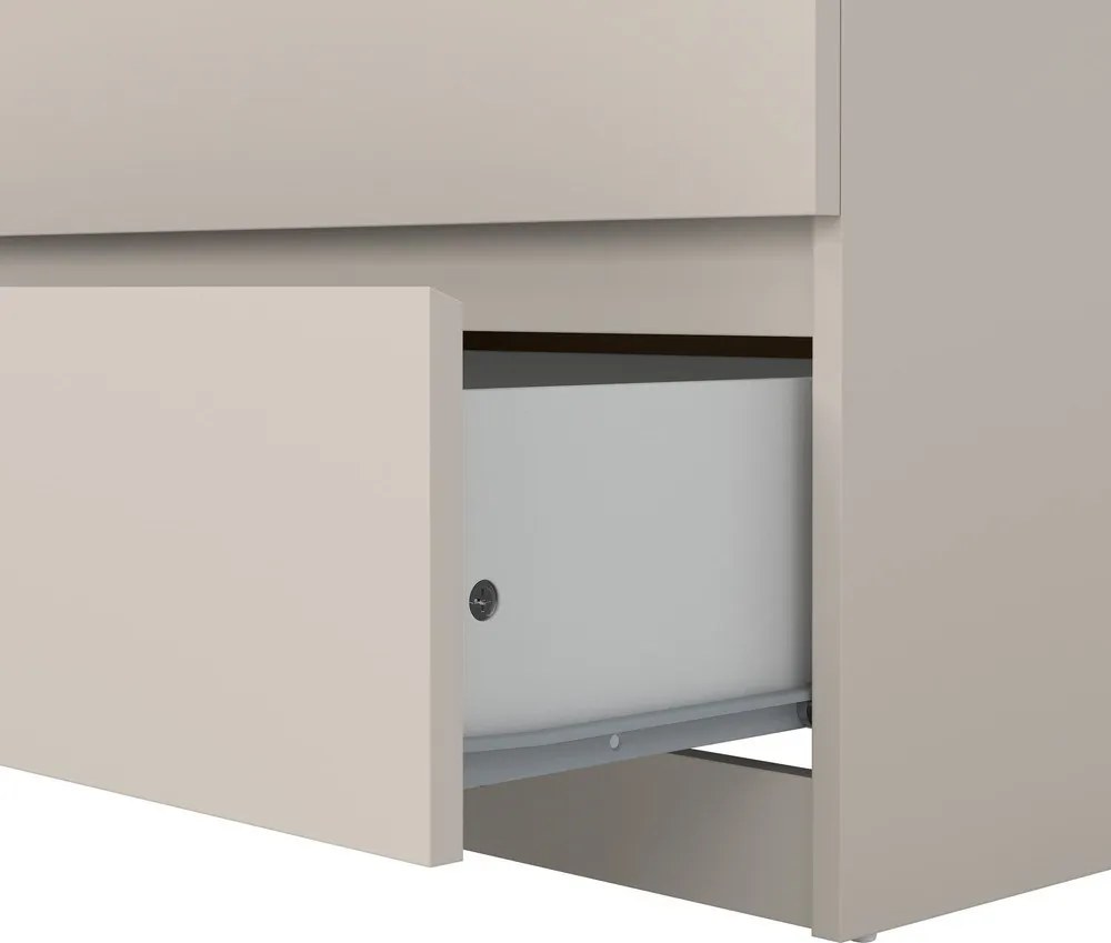 Krémovobiela komoda 154x76x50 cm Naia – Tvilum