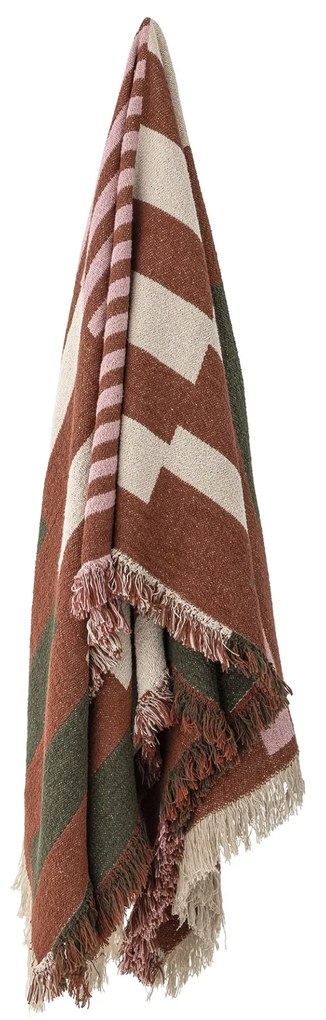 Bloomingville Prehoz z recyklovanej bavlny York Brown 130 x 160 cm