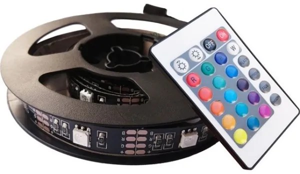 Solight WM504 - SADA 2x LED RGB Pásik pre TV s ovládačom IP65 LED/USB 50cm