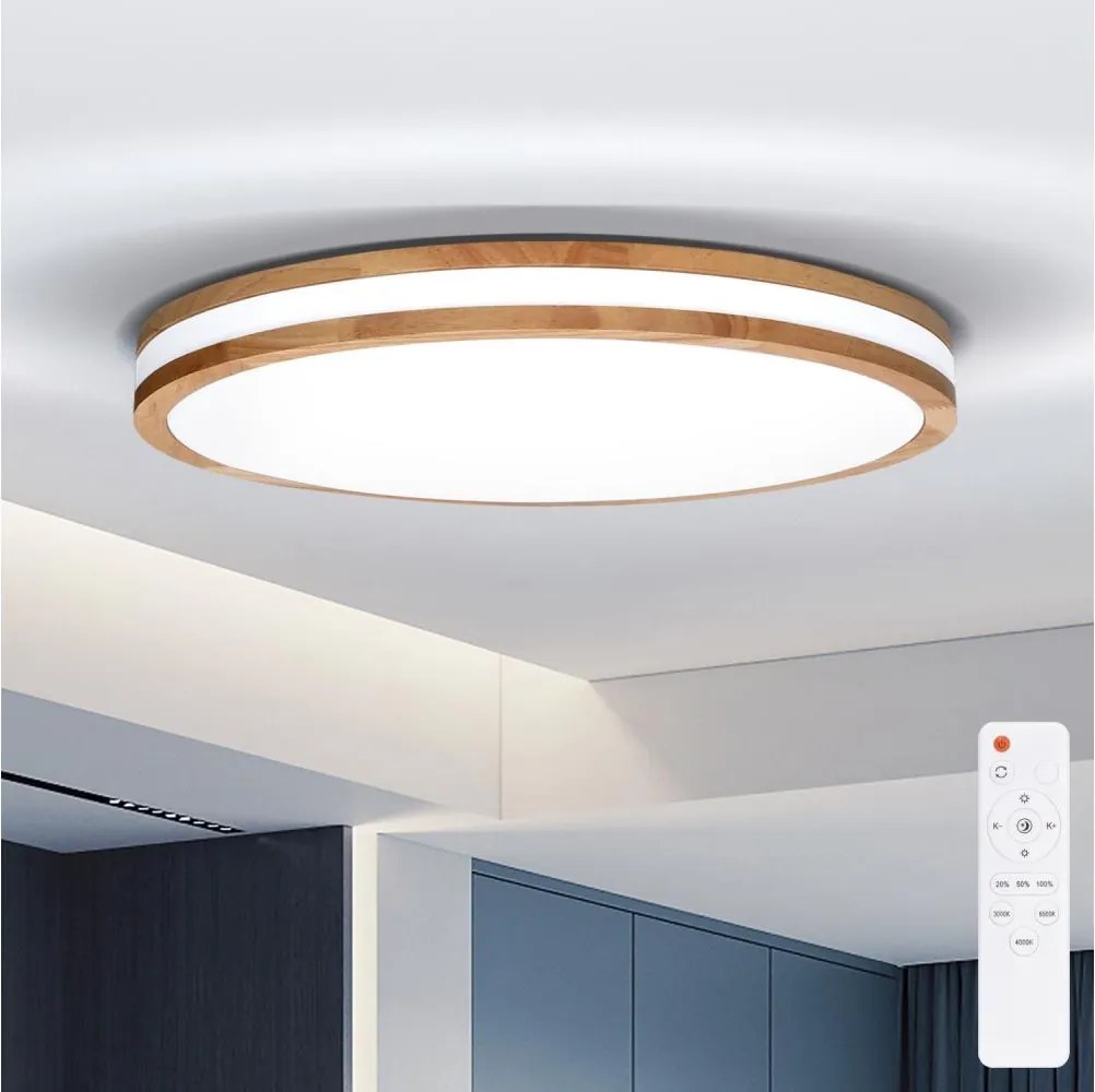 Brilagi-LED Stmievateľné svietidlo MOLINA LED/72W/230V 3000-6500K dub pr. 78 cm+DO