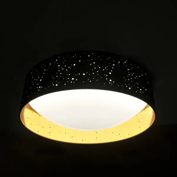 LED Stropné svietidlo TULUZA LED/24W/230V pr. 40 cm čierna