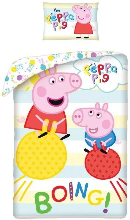 HALANTEX -  HALANTEX Obliečky vo vaku Peppa Pig Boing Bavlna, 140/200, 70/90 cm