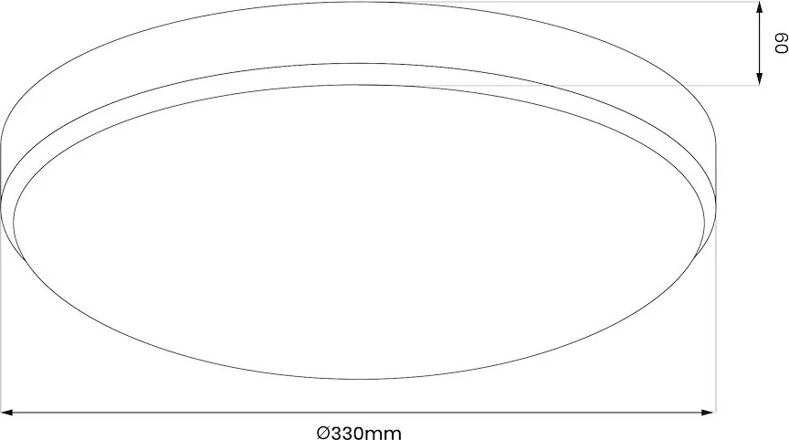 Stropné LED svietidlo Maya, 1x LED 15w, 4000k, ch