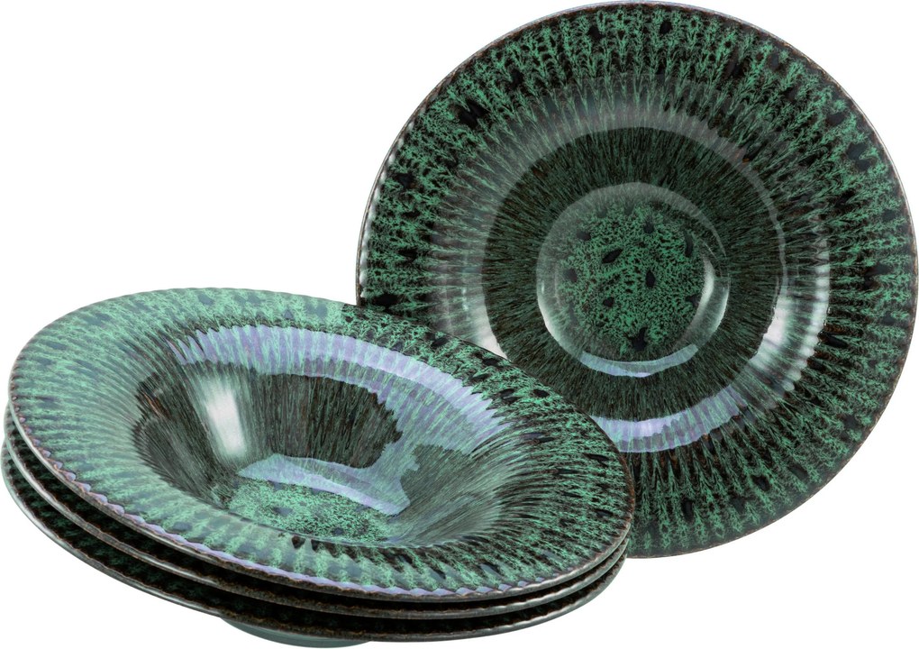 XXXLutz SADA GURMÁNSKYCH TANIEROV 4 ks Allegra Magic Green 30,5 cm Creatable - Taniere - 007768071802