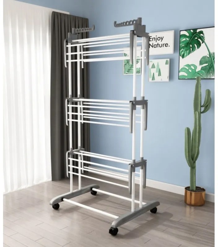 Sušiak na bielizeň DRYMAX 75x126 cm, biely