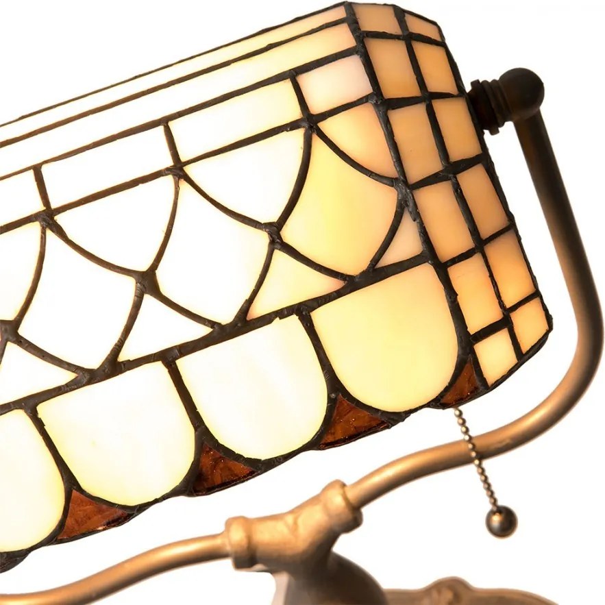 Stolná lampa Tiffany Tricia - 26 * 21 * 37 cm E27 / Max 60W