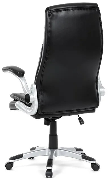 Autronic BONTEC Kancelárske kreslo, hojdací mechanizmus, čierna ekokoža, KA-F1218 BK Farba: Šedá