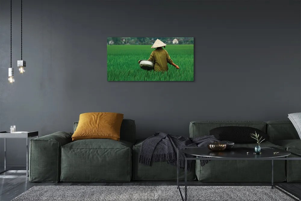 Obraz canvas človeče tráva 120x60 cm