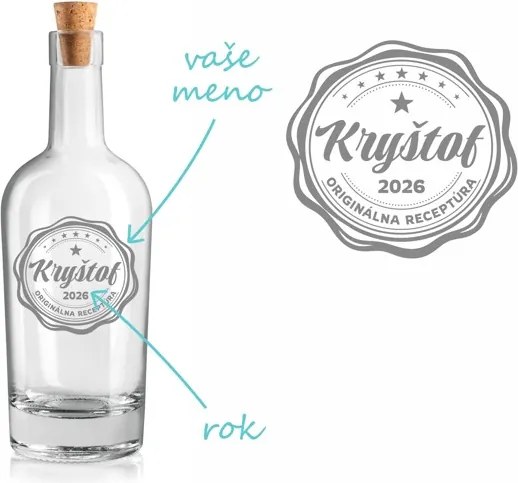 Pieskovaná fľaša IMPERIALE Originálna receptúra ​​0,5 l