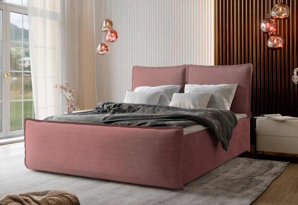 Čalúnená posteľ boxspring MANTA - poso 55 / 180x200