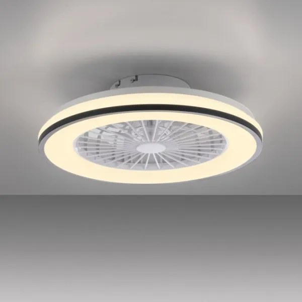 JUST LIGHT. 14447-18 - LED RGBW stmievateľný stropný ventilátor LENO LED/44W/230