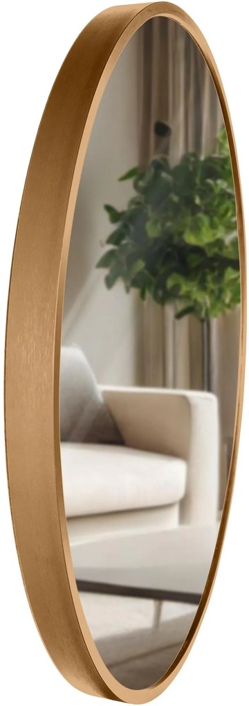 Nástenné zrkadlo Elsie M 323822 - 45x45 cm - Zlatá mat