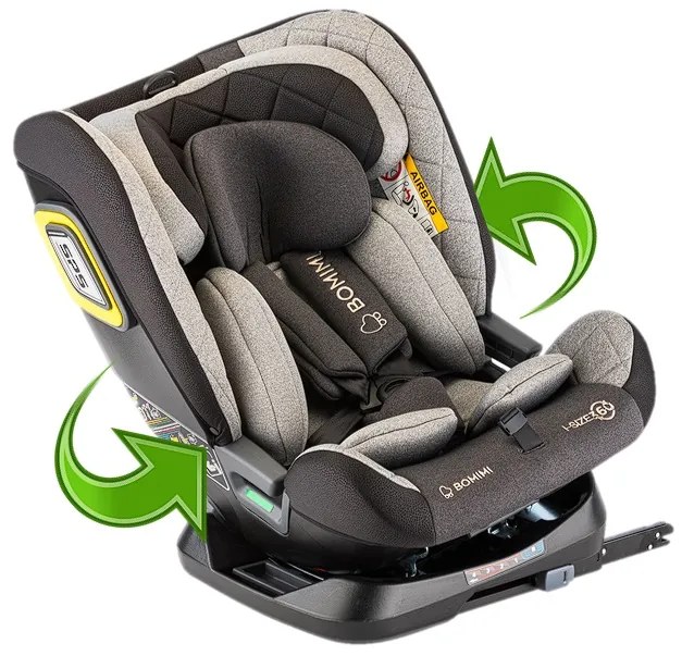 Bomimi autosedačka IDEAfix i-size 360° 40-150, metalic melange